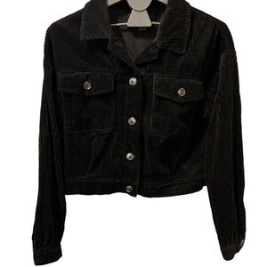 Forever 21 cropped corduroy jacket size L